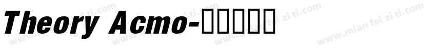 Theory Acmo字体转换